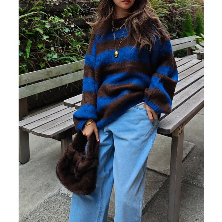 ボーダールーズニットesutoreja ニット スタイルアップ | BUYSENSE | 詳細画像10 