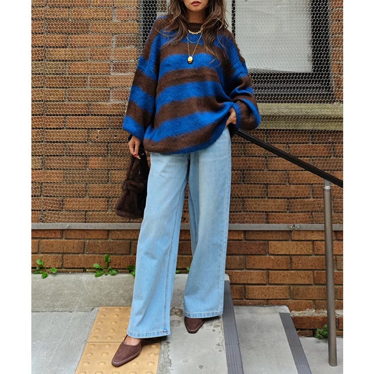 ボーダールーズニットesutoreja ニット スタイルアップ | BUYSENSE | 詳細画像11 