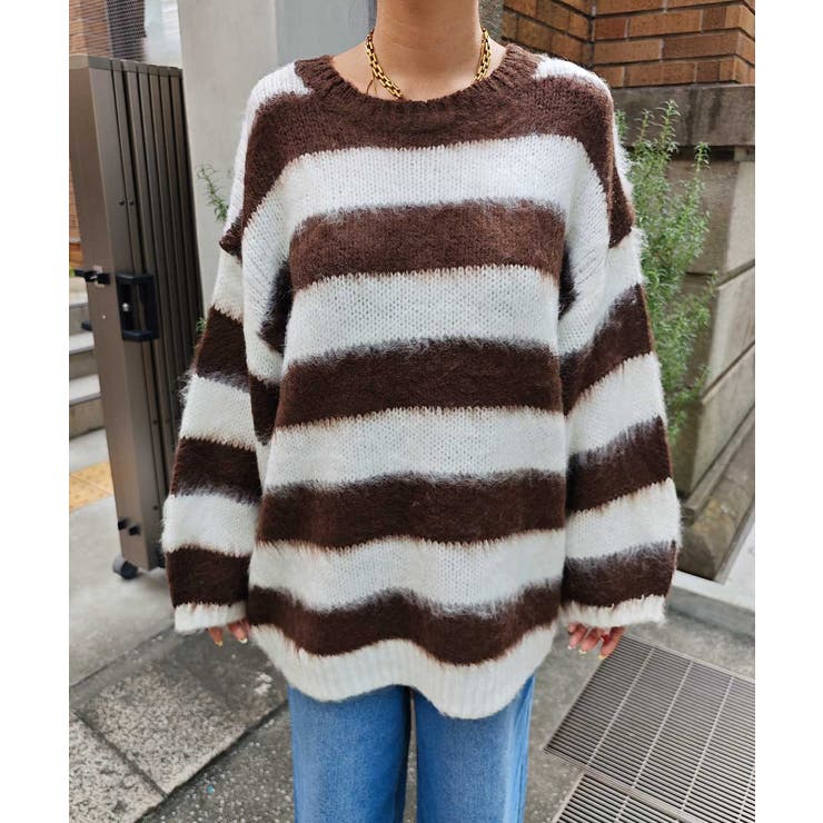 ボーダールーズニットesutoreja ニット スタイルアップ | BUYSENSE | 詳細画像13 