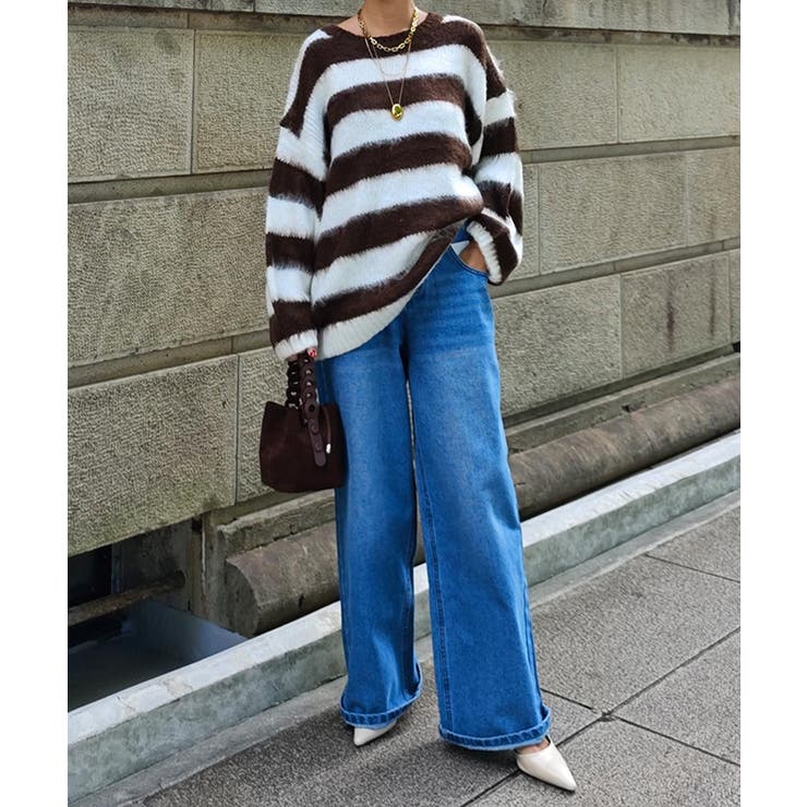 ボーダールーズニットesutoreja ニット スタイルアップ | BUYSENSE | 詳細画像3 