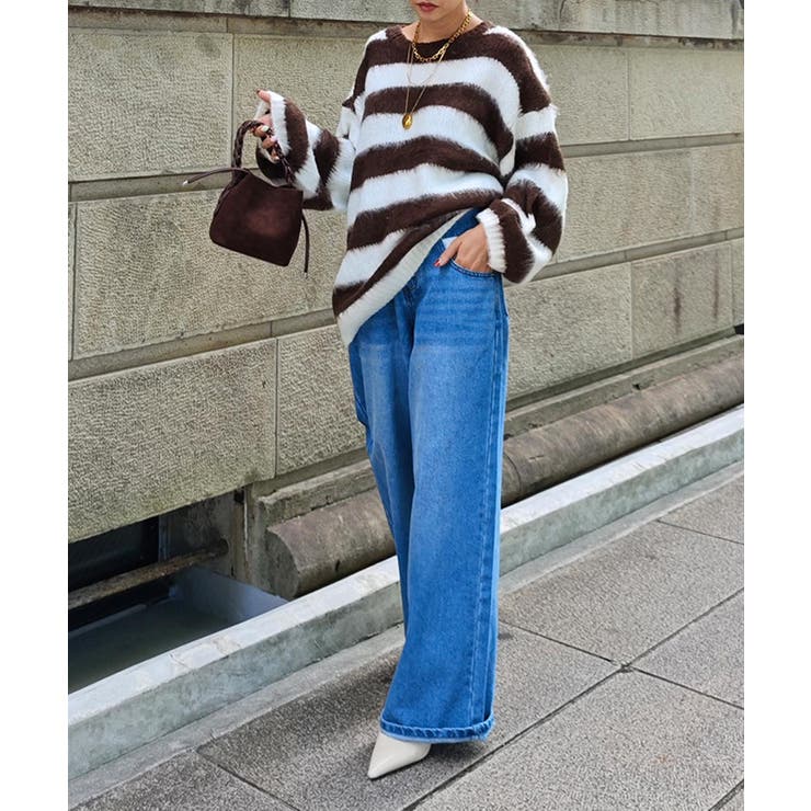 ボーダールーズニットesutoreja ニット スタイルアップ | BUYSENSE | 詳細画像4 