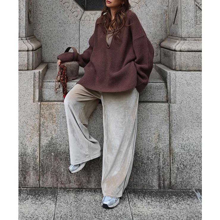 スキッパーポロデザインニットesutoreja ニット スタイルアップ | BUYSENSE | 詳細画像12 