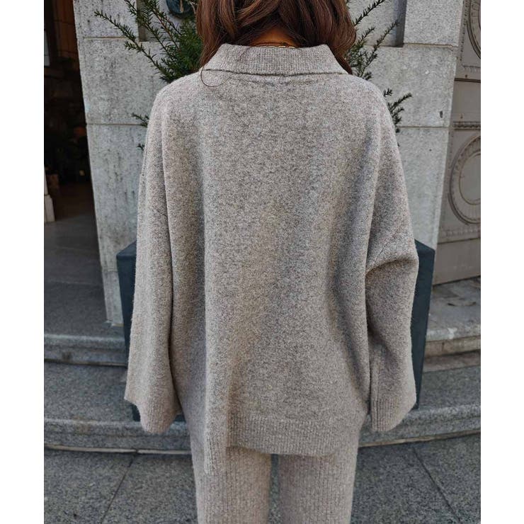 スキッパーポロニットプルオーバーesutoreja ニット スタイルアップ | BUYSENSE | 詳細画像14 