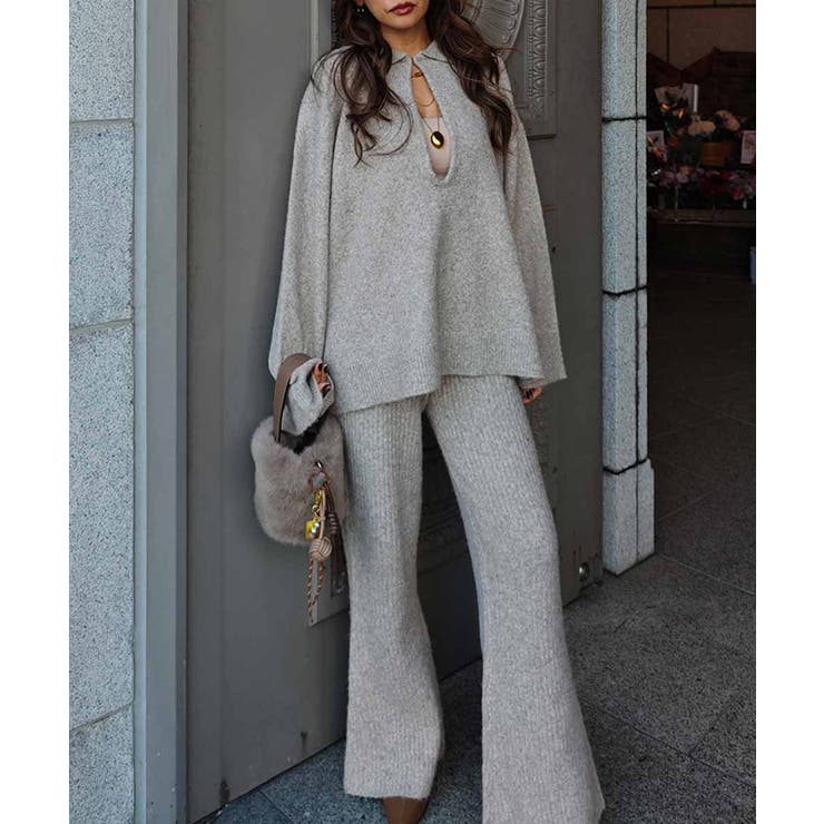 スキッパーポロニットプルオーバーesutoreja ニット スタイルアップ | BUYSENSE | 詳細画像3 