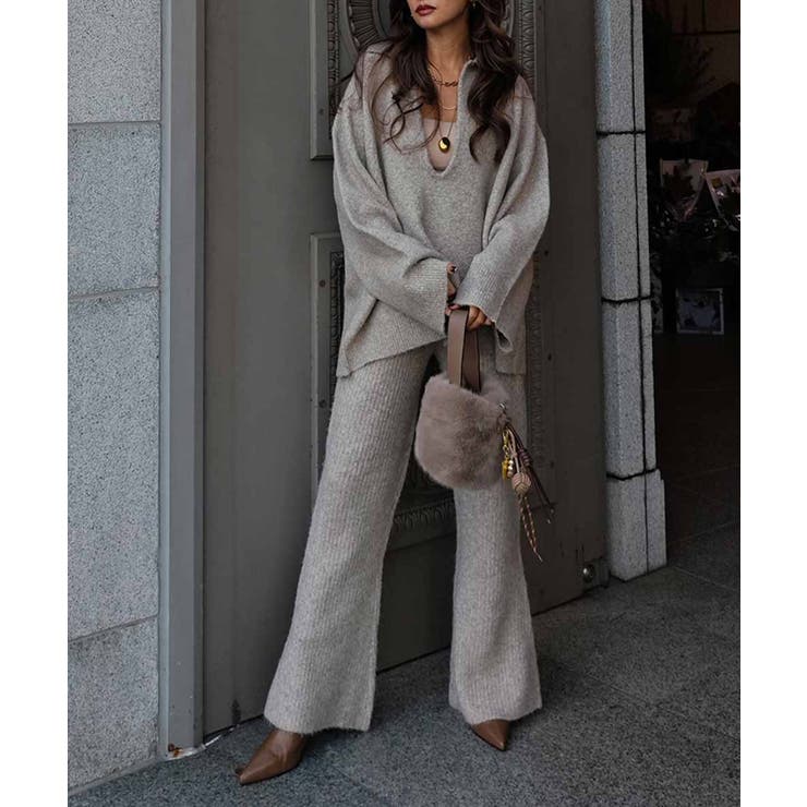 スキッパーポロニットプルオーバーesutoreja ニット スタイルアップ | BUYSENSE | 詳細画像6 