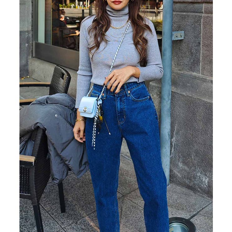 リブタートルネックニットトップスesutoreja ニット スタイルアップ | BUYSENSE | 詳細画像11 