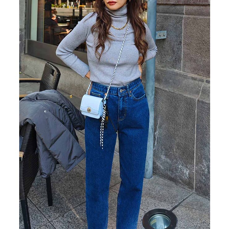 リブタートルネックニットトップスesutoreja ニット スタイルアップ | BUYSENSE | 詳細画像12 