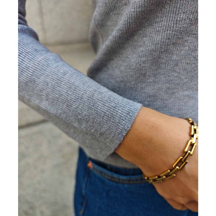 リブタートルネックニットトップスesutoreja ニット スタイルアップ | BUYSENSE | 詳細画像17 