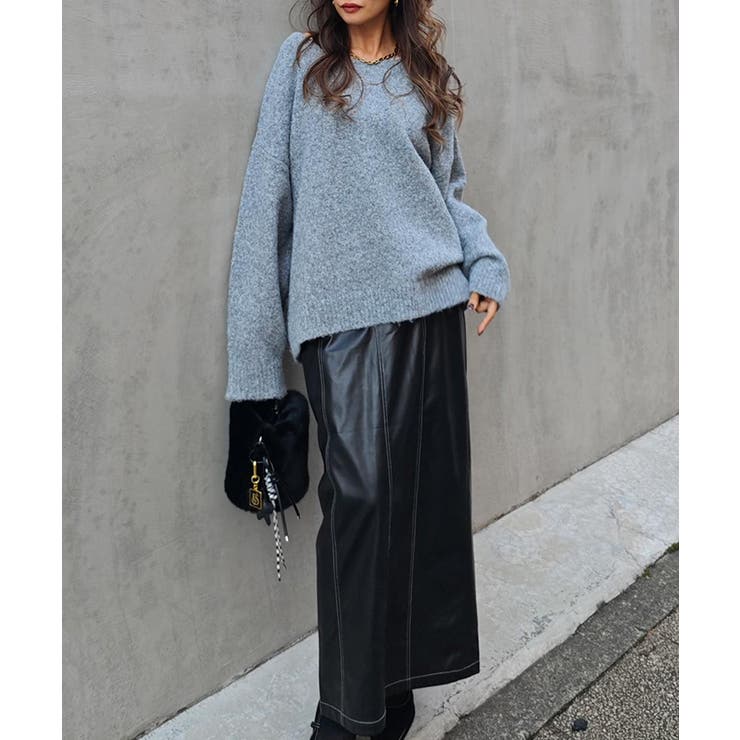 バックリボンニットプルオーバーesutoreja ニット スタイルアップ | BUYSENSE | 詳細画像8 