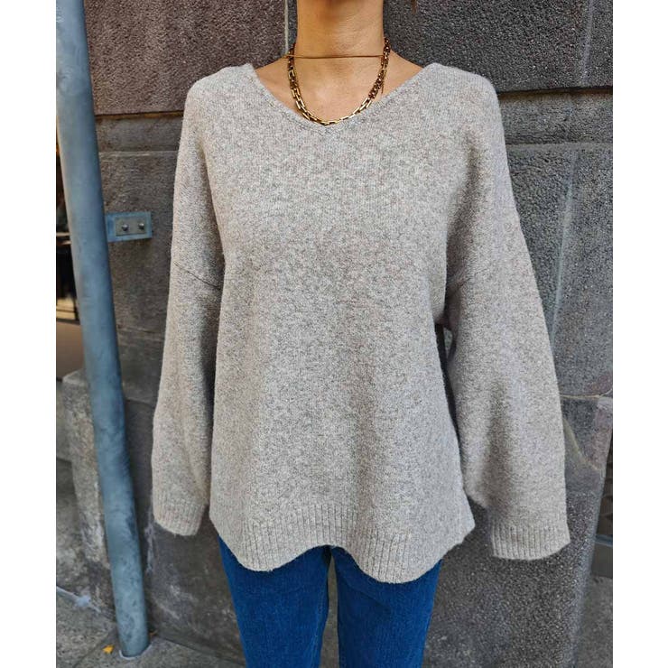 バックリボンニットプルオーバーesutoreja ニット スタイルアップ | BUYSENSE | 詳細画像13 