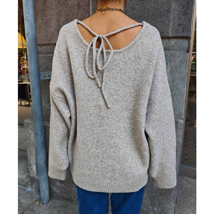 バックリボンニットプルオーバーesutoreja ニット スタイルアップ | BUYSENSE | 詳細画像17 