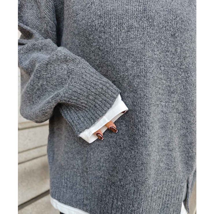 レイヤードライクニットesutoreja ニット スタイルアップ | BUYSENSE | 詳細画像11 