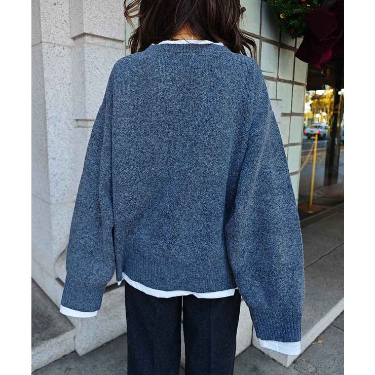 レイヤードライクニットesutoreja ニット スタイルアップ | BUYSENSE | 詳細画像12 