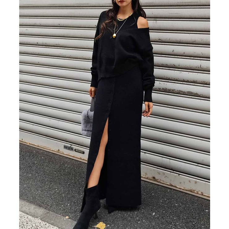 タンクレイヤードVネックニットesutoreja ニット スタイルアップ | BUYSENSE | 詳細画像9 