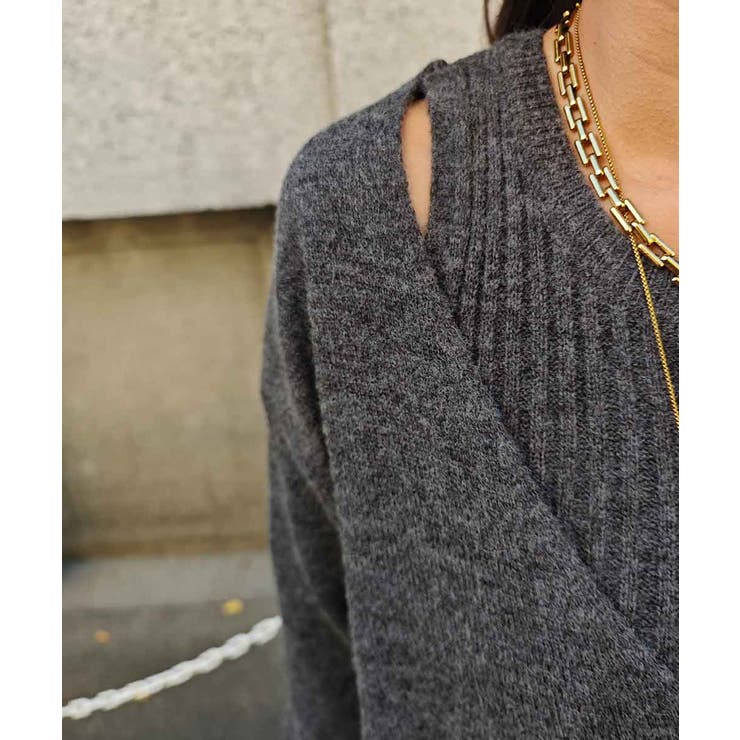 タンクレイヤードVネックニットesutoreja ニット スタイルアップ | BUYSENSE | 詳細画像13 