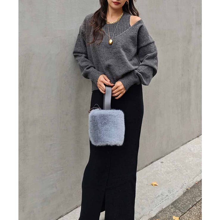 タンクレイヤードVネックニットesutoreja ニット スタイルアップ | BUYSENSE | 詳細画像5 