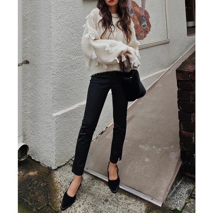 リボンクロップドニットesutoreja ニット スタイルアップ | BUYSENSE | 詳細画像11 