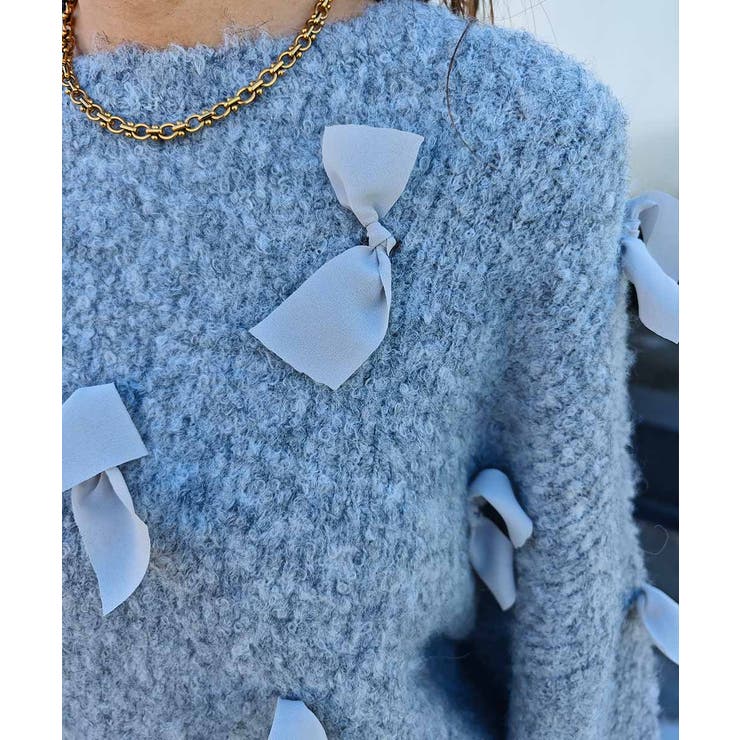 リボンクロップドニットesutoreja ニット スタイルアップ | BUYSENSE | 詳細画像14 