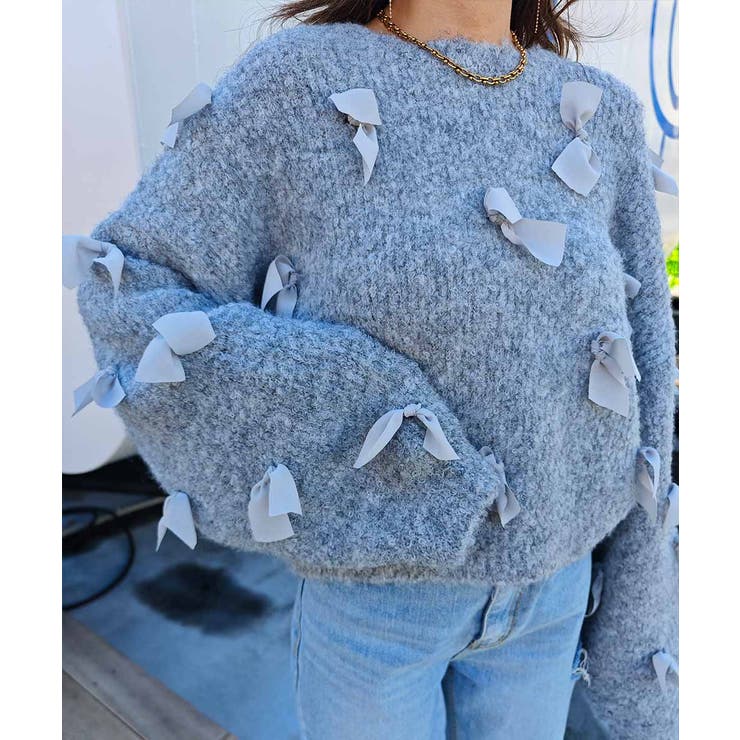 リボンクロップドニットesutoreja ニット スタイルアップ | BUYSENSE | 詳細画像16 