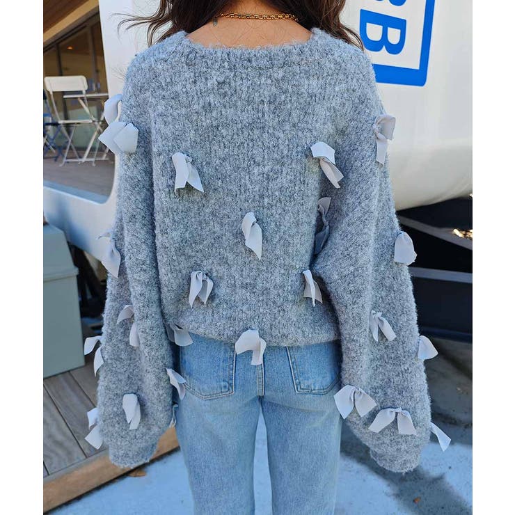 リボンクロップドニットesutoreja ニット スタイルアップ | BUYSENSE | 詳細画像17 