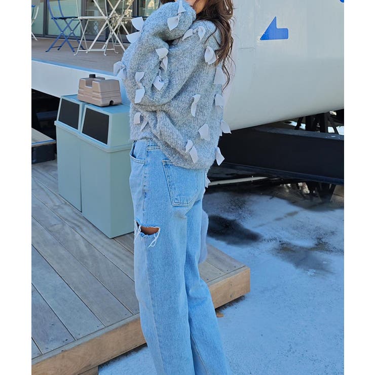 リボンクロップドニットesutoreja ニット スタイルアップ | BUYSENSE | 詳細画像5 