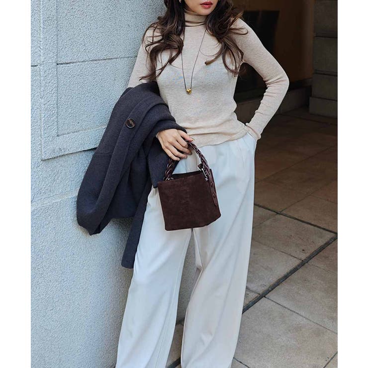 タートルネックリブニットトップスesutoreja ニット スタイルアップ | BUYSENSE | 詳細画像12 