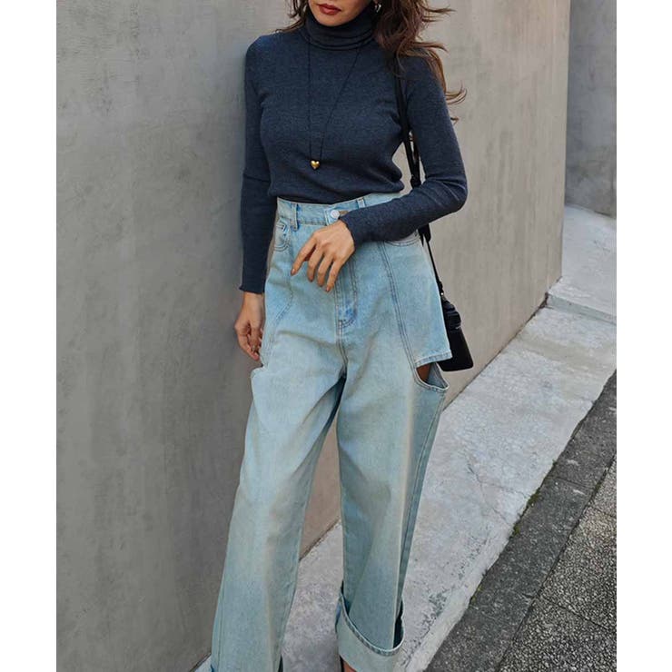 タートルネックリブニットトップスesutoreja ニット スタイルアップ | BUYSENSE | 詳細画像13 