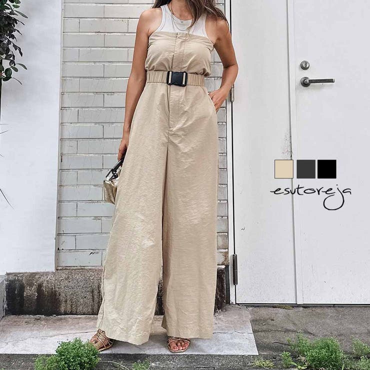 ワイドパンツロンパース esutoreja ボトム レディース トレンド | BUYSENSE | 詳細画像1 