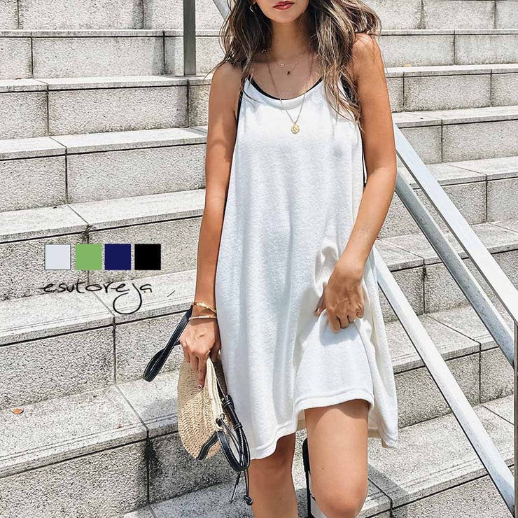 パイルバイカラードレス esutoreja ワンピース レディース トレンド | BUYSENSE | 詳細画像1 