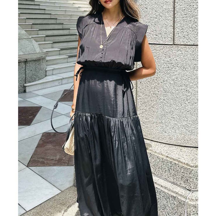 ウエストリボンロングドレスesutoreja ワンピース レディース トレンド | BUYSENSE | 詳細画像2 