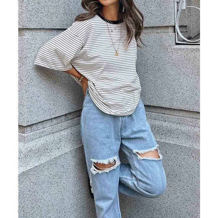 ボーダーTシャツセットesutoreja ワンピース レディース トレンド | BUYSENSE | 詳細画像7 