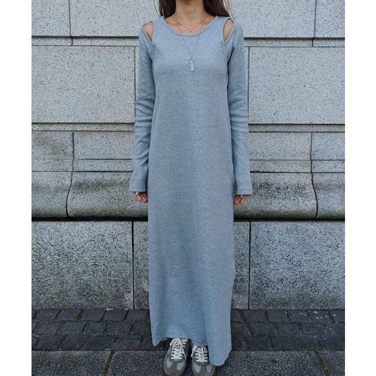 カットアウトリブワンピースesutoreja ワンピース スタイルアップ | BUYSENSE | 詳細画像9 