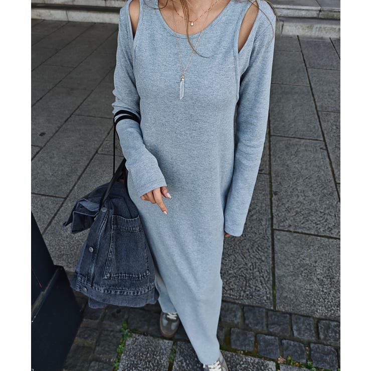 カットアウトリブワンピースesutoreja ワンピース スタイルアップ | BUYSENSE | 詳細画像7 
