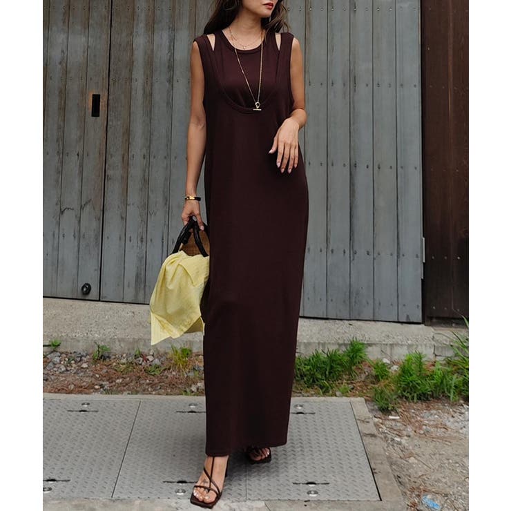 レイヤードリブワンピースesutoreja ワンピース スタイルアップ | BUYSENSE | 詳細画像9 