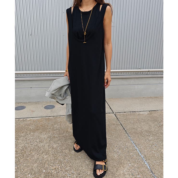 レイヤードリブワンピースesutoreja ワンピース スタイルアップ | BUYSENSE | 詳細画像2 