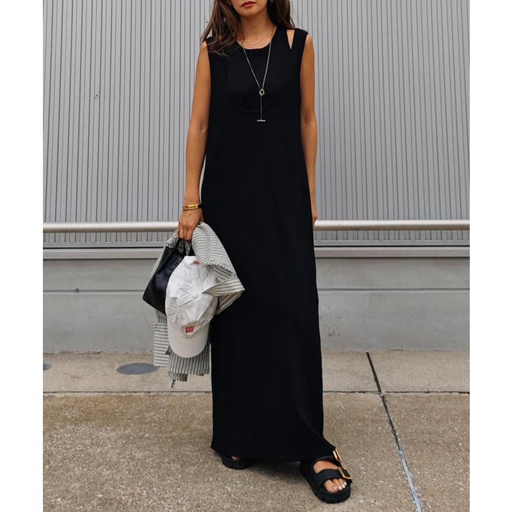 レイヤードリブワンピースesutoreja ワンピース スタイルアップ | BUYSENSE | 詳細画像6 