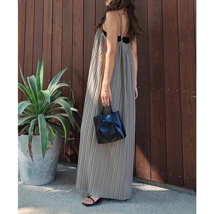 プリーツキャミソールワンピースesutoreja ワンピース スタイルアップ | BUYSENSE | 詳細画像3 