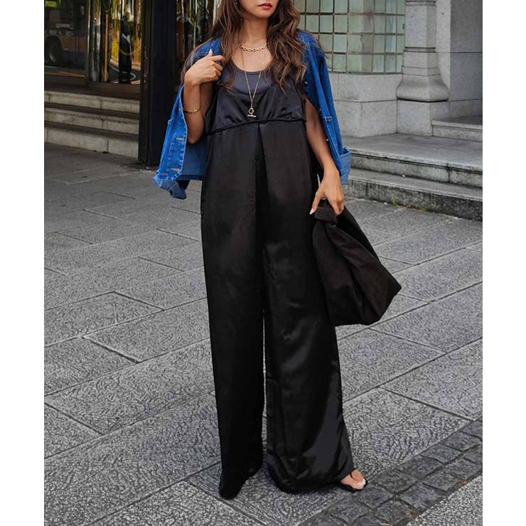 サテンキャミソールオールインワンesutoreja ワンピース スタイルアップ | BUYSENSE | 詳細画像8 