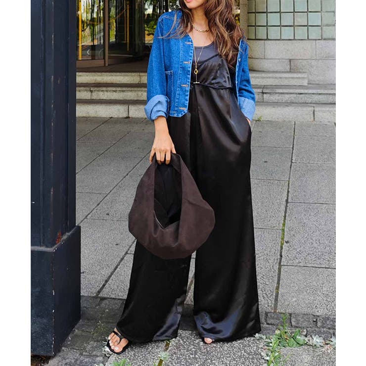 サテンキャミソールオールインワンesutoreja ワンピース スタイルアップ | BUYSENSE | 詳細画像9 