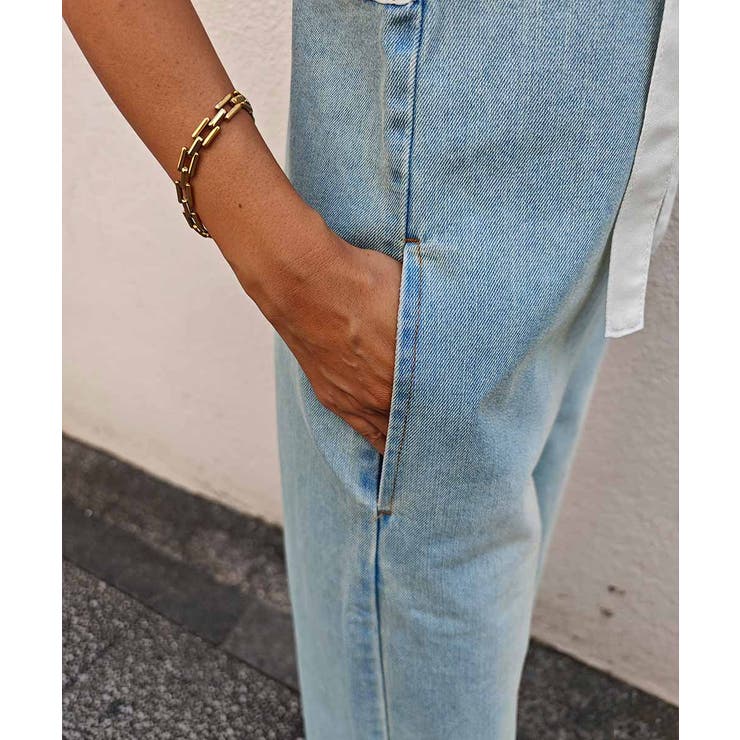 Vネックデニムサロペットesutoreja ワンピース スタイルアップ | BUYSENSE | 詳細画像13 