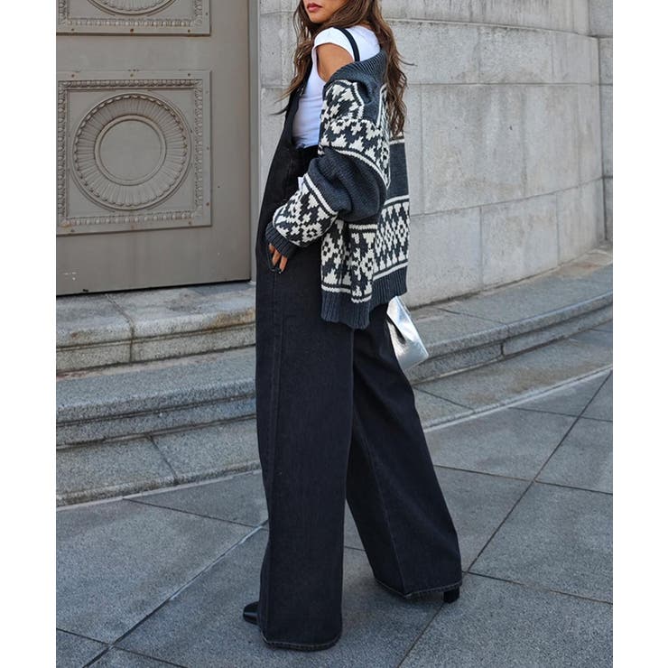 Vネックデニムサロペットesutoreja ワンピース スタイルアップ | BUYSENSE | 詳細画像4 