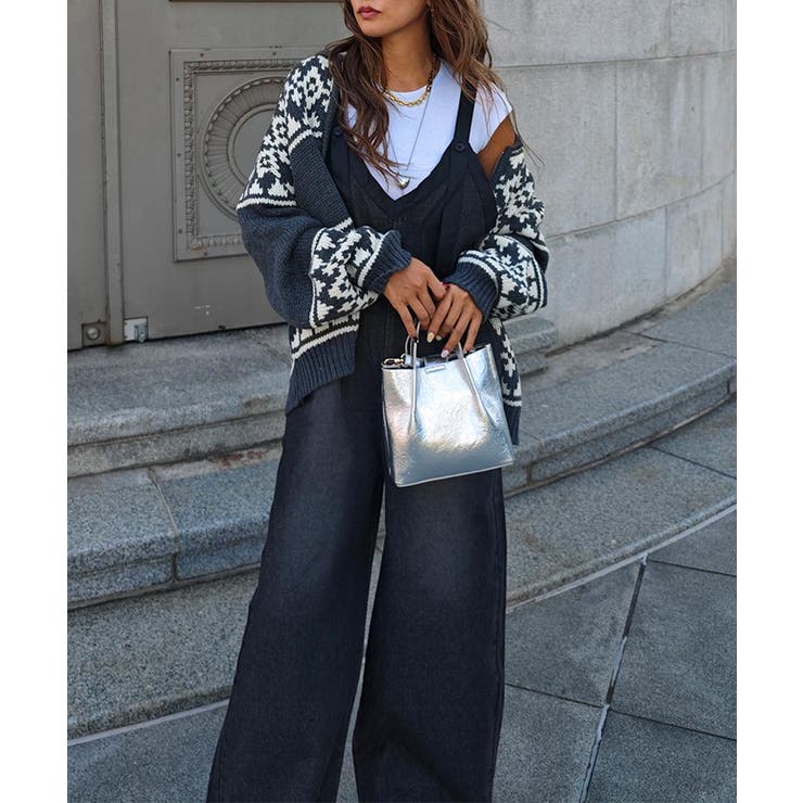 Vネックデニムサロペットesutoreja ワンピース スタイルアップ | BUYSENSE | 詳細画像5 