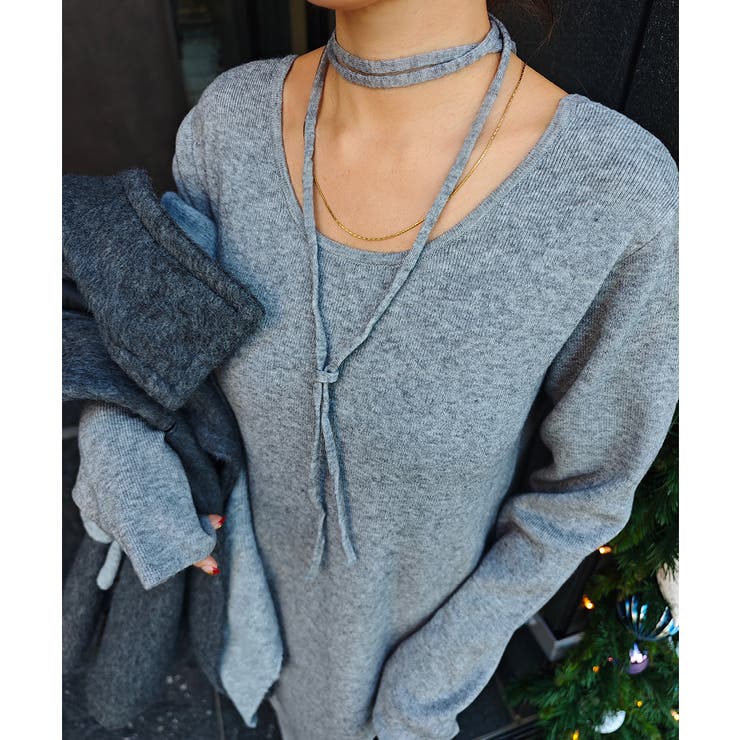 チョーカーニットワンピースesutoreja ワンピース スタイルアップ | BUYSENSE | 詳細画像3 