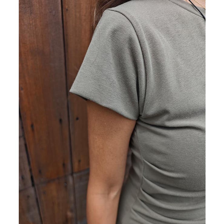 ウエストギャザーTシャツワンピースesutoreja ワンピース スタイルアップ | BUYSENSE | 詳細画像18 