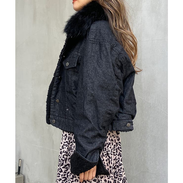 LAST NEST fur denim jacket ファーデニムジャケット ジャケット