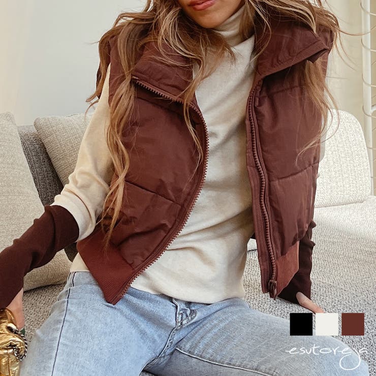 クロップパファーベスト esutoreja アウター | BUYSENSE | 詳細画像1 