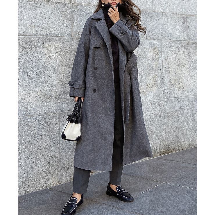 グレー | カジュアルトレンチコート esutoreja アウター | BUYSENSE