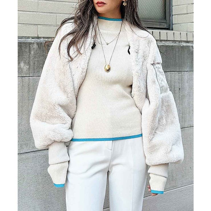 アイボリー | ファーボレロ esutoreja アウター | BUYSENSE