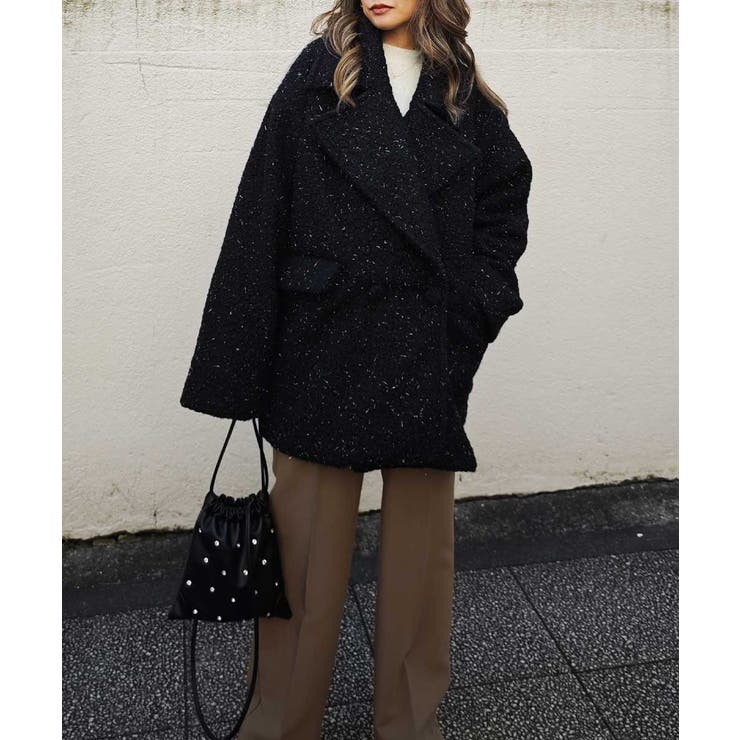 グリッターコートesutoreja アウター スタイルアップ | BUYSENSE | 詳細画像5 