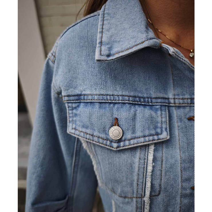 クロップドデニムジャケットesutoreja アウター スタイルアップ | BUYSENSE | 詳細画像10 